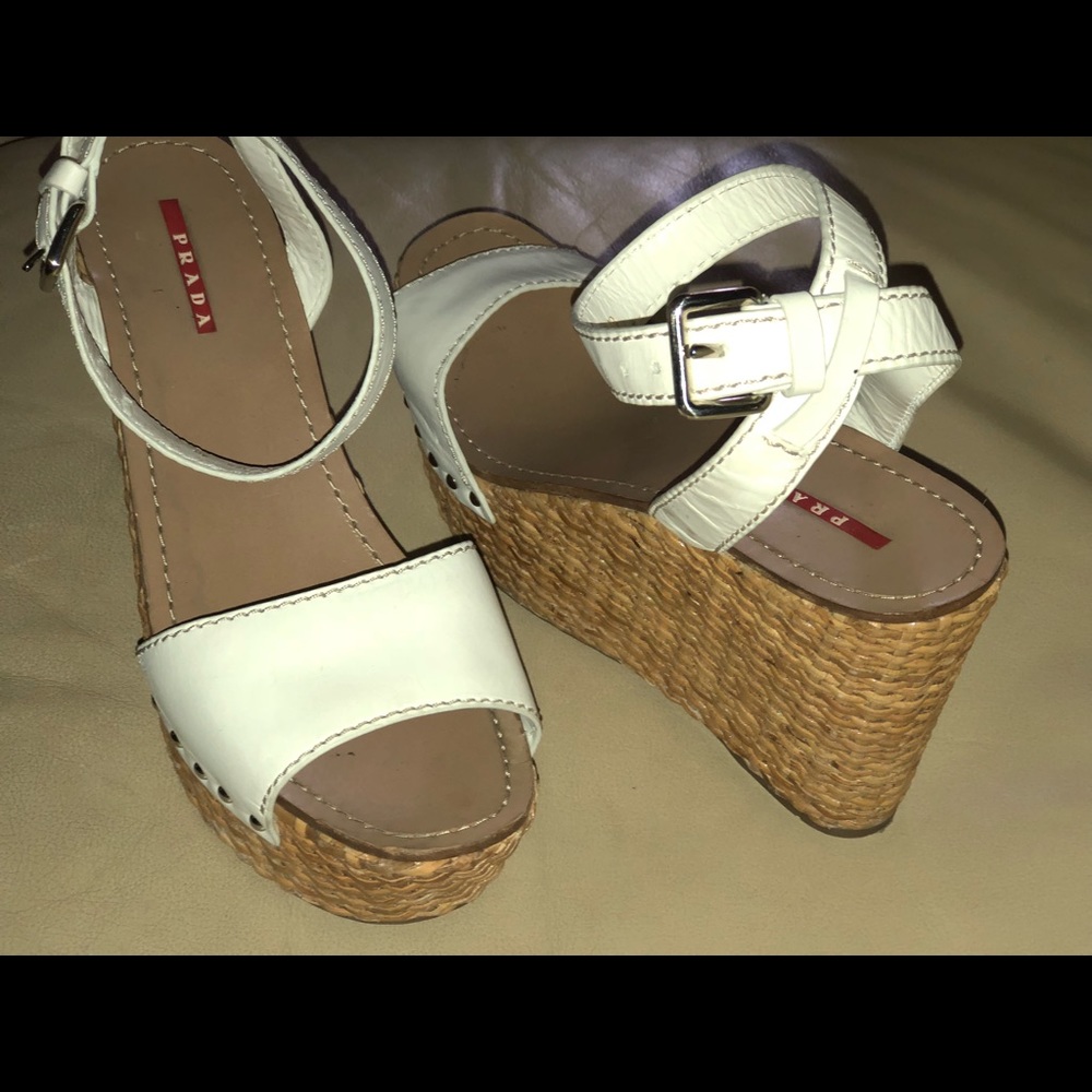 Prada wedges